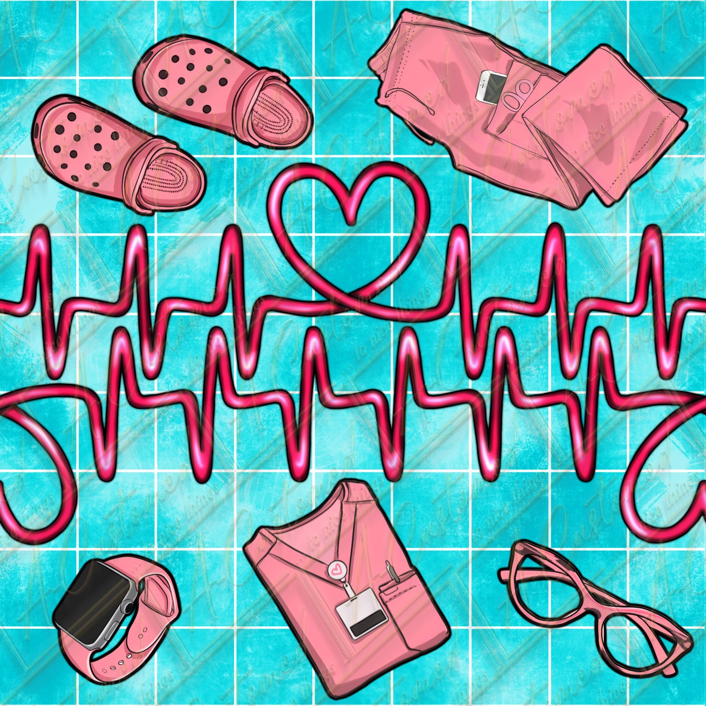 Scrub Life Heartbeat