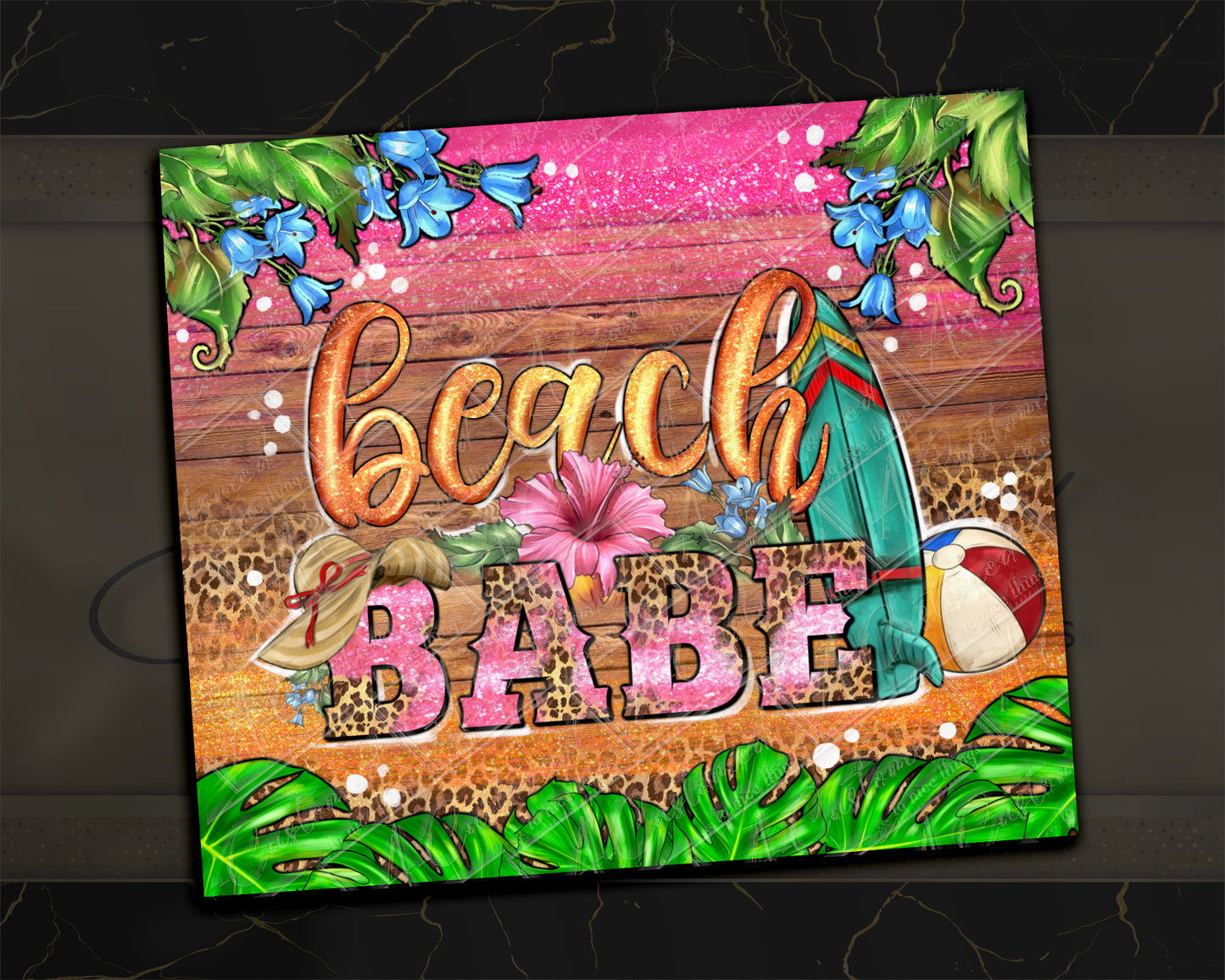 "Beach Babe" Tumbler & Mugs