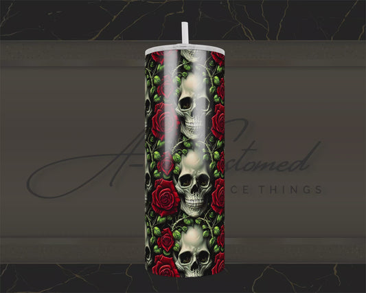 Skulls and Roses Tumbler
